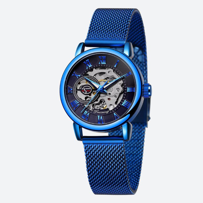 Montre_Squelette_Femme_Ronde_Metal_1