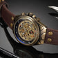 Montre Squelette Homme Bronze, Mécanique Automatique
