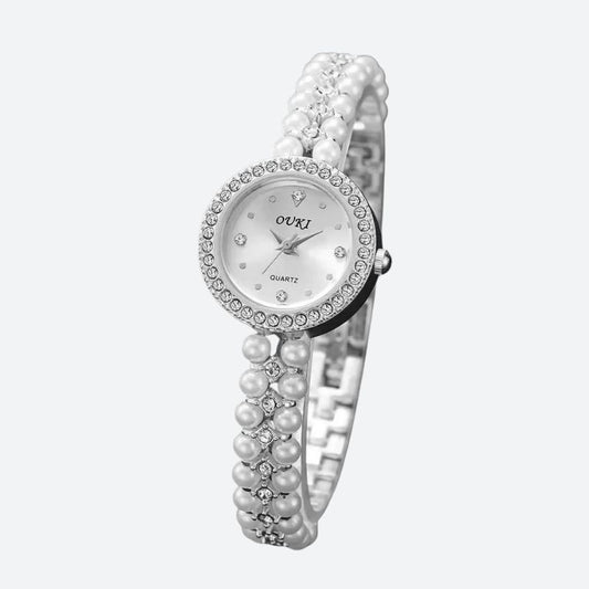 Montre Vintage Femme Bracelet En Perle