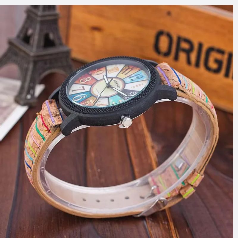 Montre_bois_femme_Patchwork_Retro_3 Image