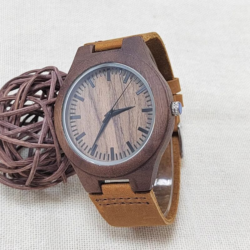 Montre_bois_femme_Quartz_Cuir_6