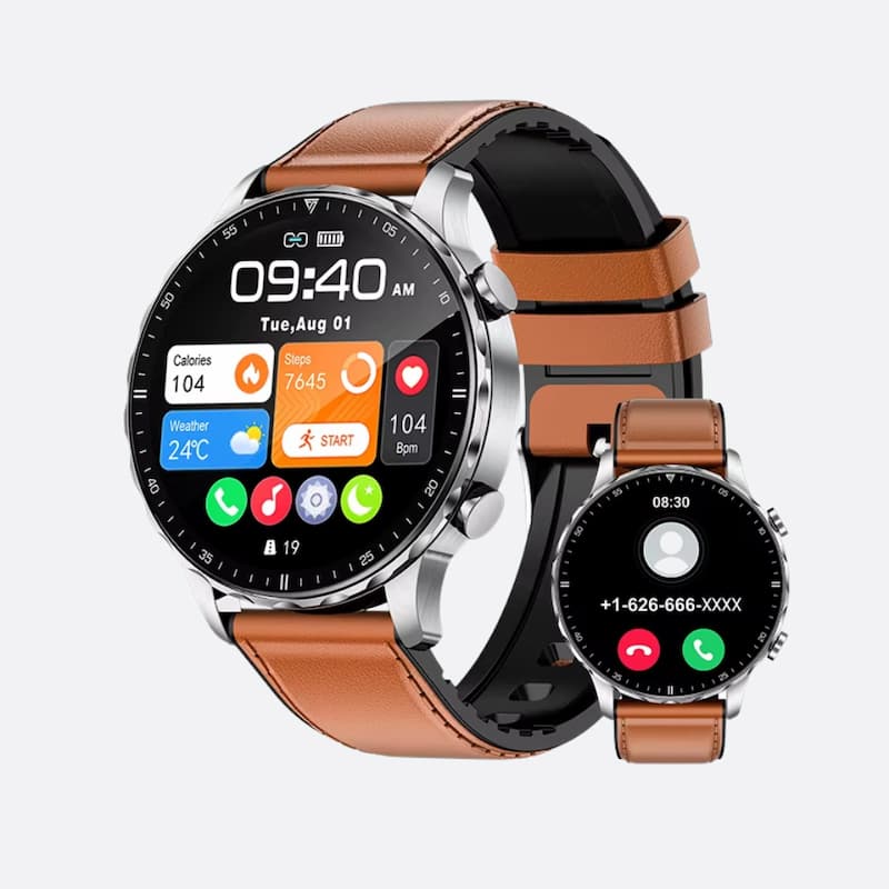 Montre connectée homme ronde sport et santé