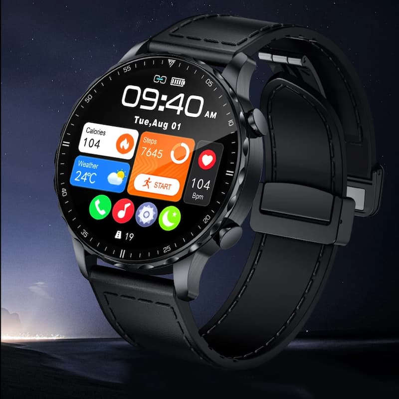 Montre connectée homme ronde sport et santé