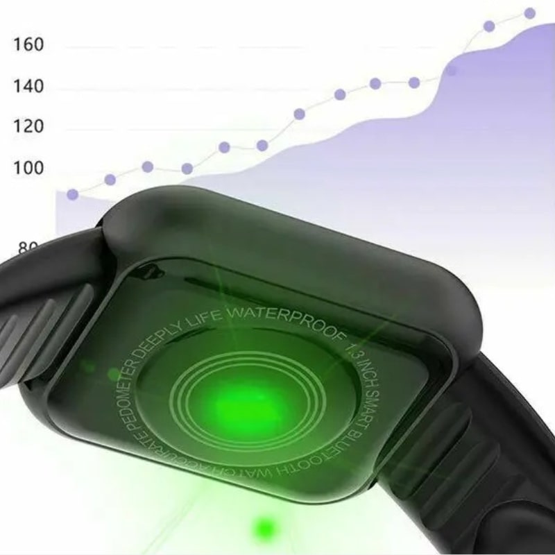 Montre connectée femme rose boîtier lisse 1,3” Bluetooth & suivi santé et son capteur de fréquence cardiaque