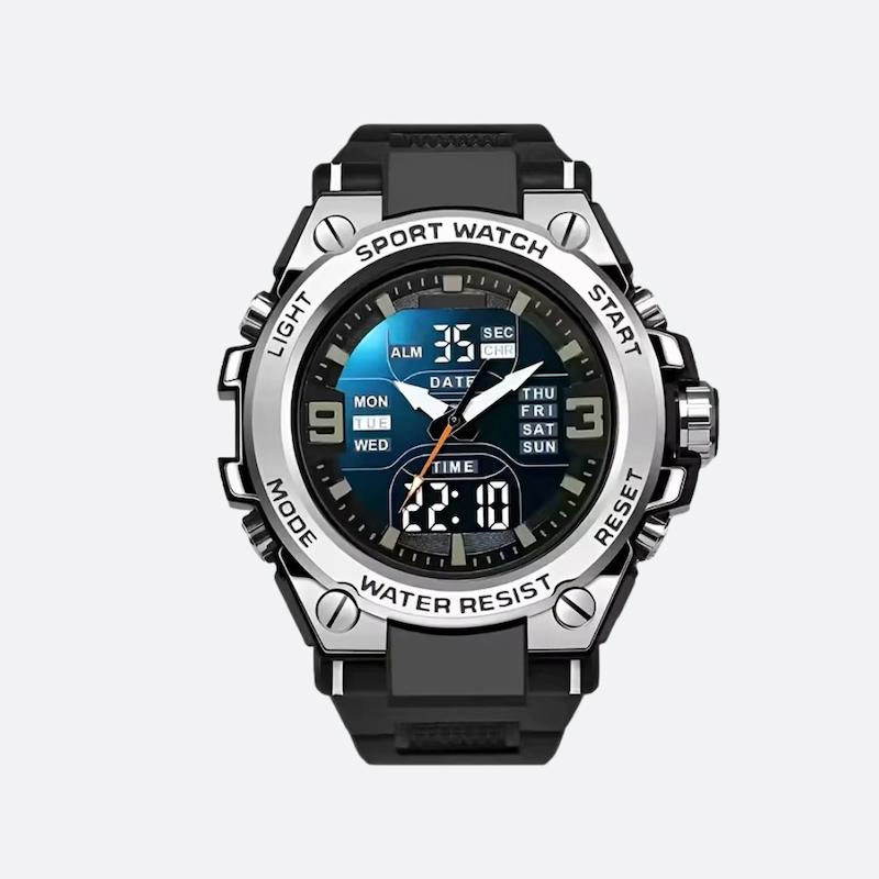 Montre digitale analogique sport homme 53 mm