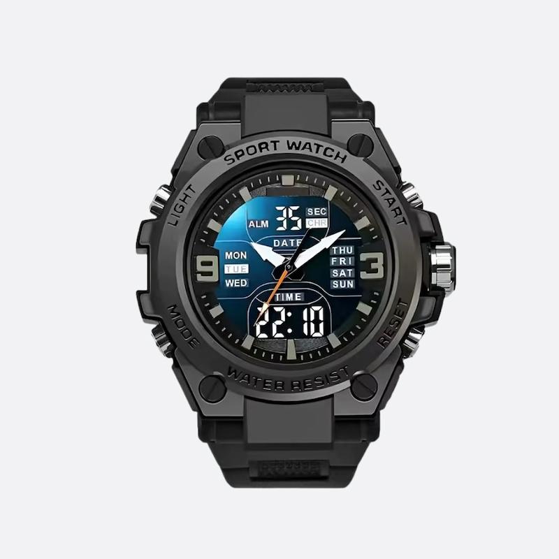 Montre digitale analogique sport homme 53 mm