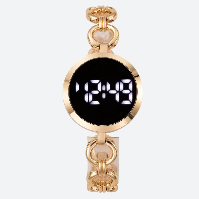 Montre_digitale_femme_Maille_Gourmette_1
