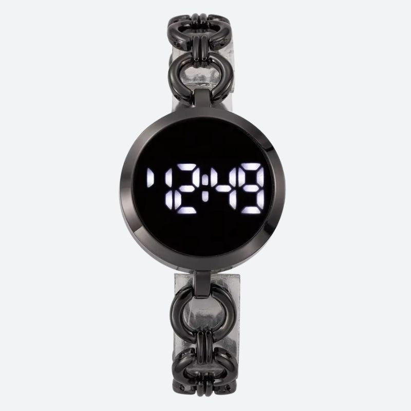 Montre_digitale_femme_Maille_Gourmette_2