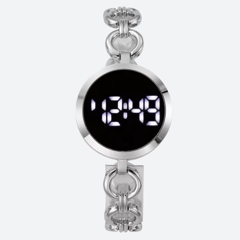 Montre_digitale_femme_Maille_Gourmette_3