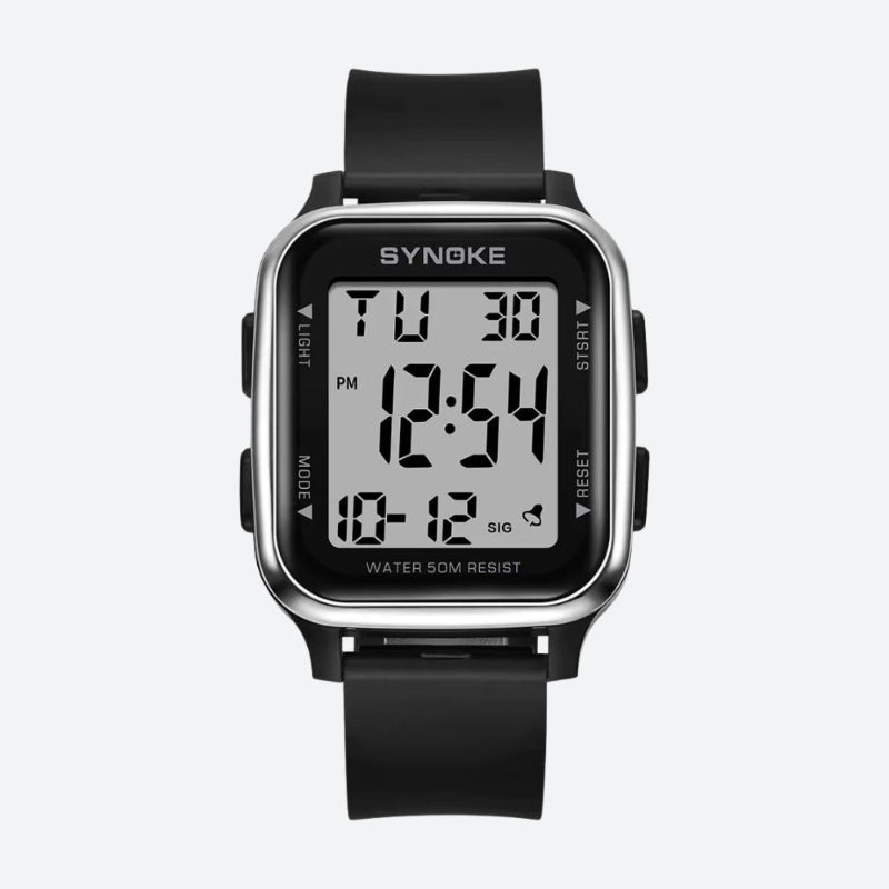 Montre digitale homme, étanche avec chronomètre