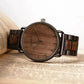 Montre en bois Homme à quartz, Élégance Naturelle