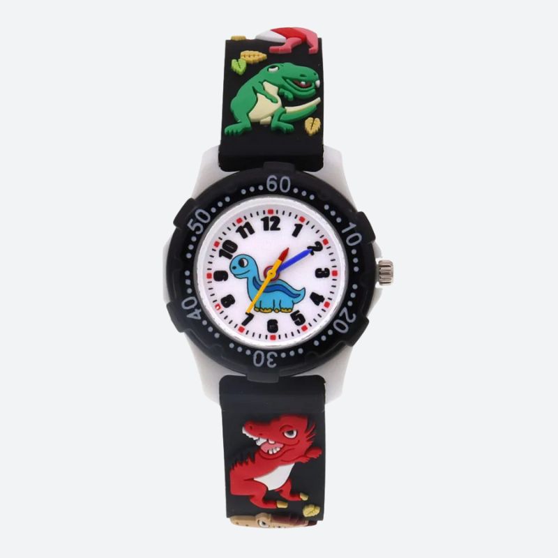 Montre enfant 3 ans Quartz Silicone Dinosaure