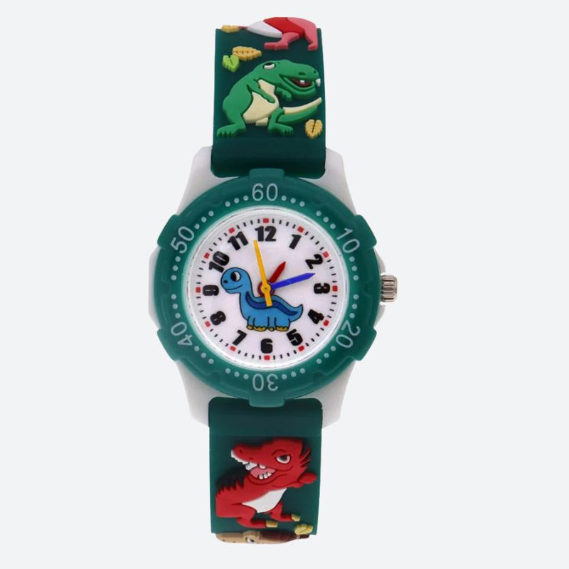 Montre enfant 3 ans Quartz Silicone Dinosaure