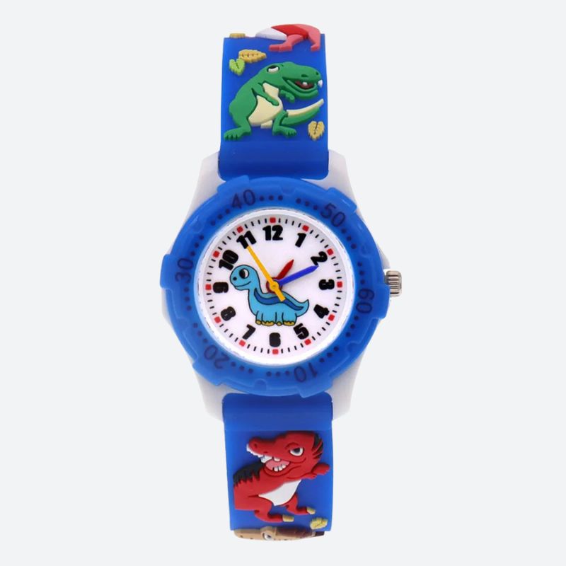 Montre enfant 3 ans Quartz Silicone Dinosaure