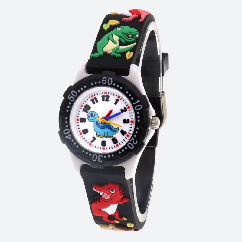 Montre enfant 3 ans Quartz Silicone Dinosaure