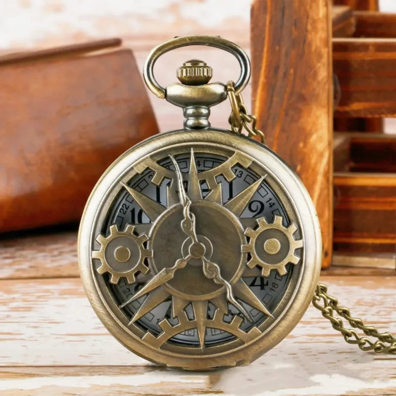 Montre à gousset Steampunk Homme Engrenages