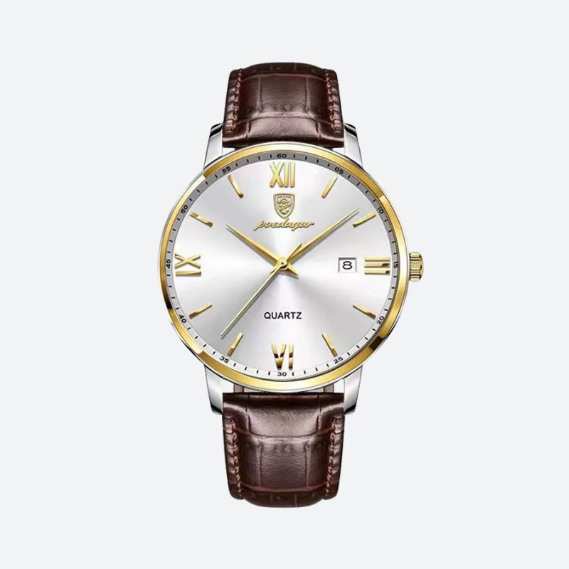Montre homme cuir étanche quartz