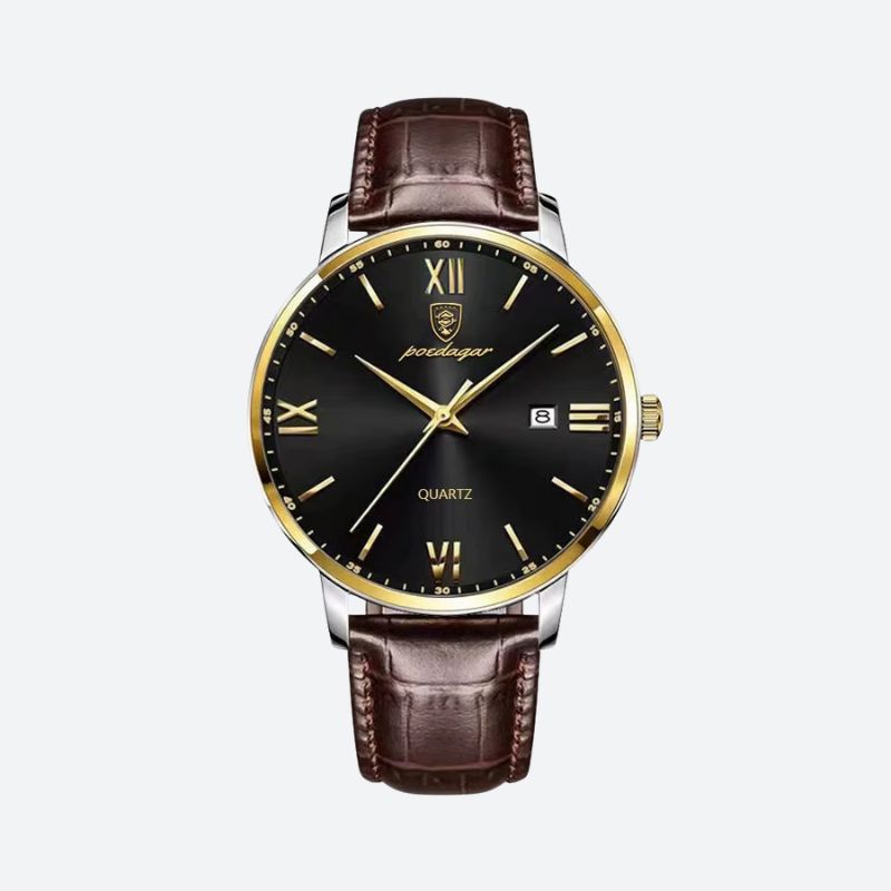 Montre homme cuir étanche quartz