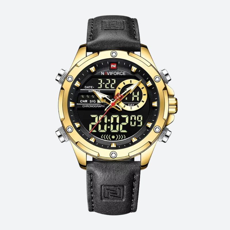 Montre homme digitale analogique-numérique avec chronographe