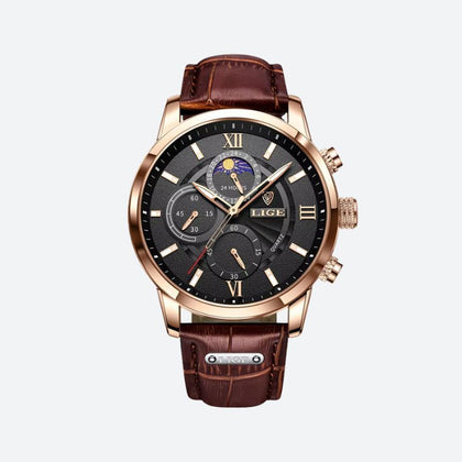 Montre homme cuir quartz étanche
