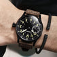 Montre mécanique homme à remontage manuel, Style aviateur classique