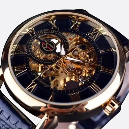 Montre mécanique squelette homme, Mouvement manuel