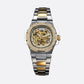 Montre mécanique squelette homme en acier inoxydable