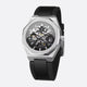 Montre mécanique squelette homme octogonale en acier inoxydable