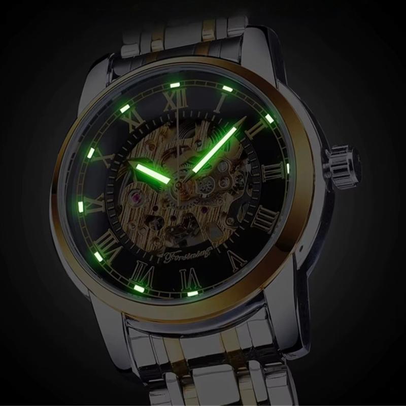 Montre mécanique squelette pour homme