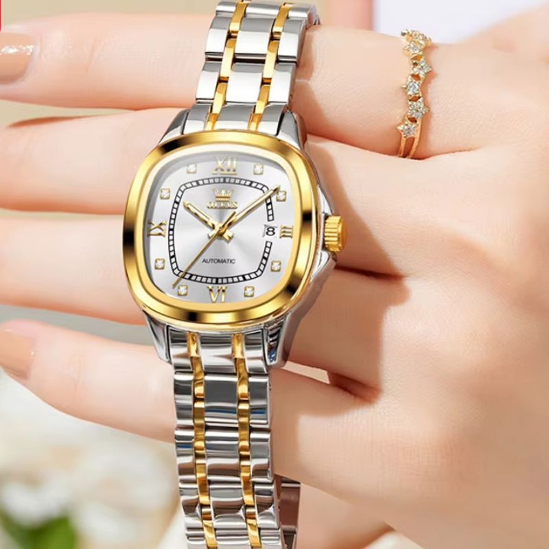 Montre_mecanique_femme_Tonneau_Bicolore_3