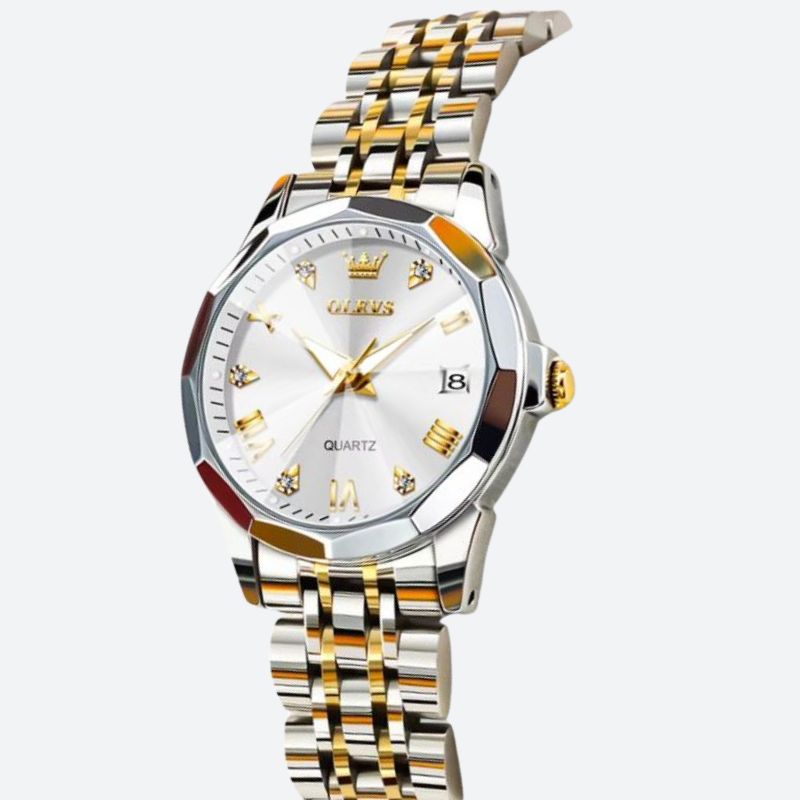 Montre_quartz_femme_Bicolore_Metal_1