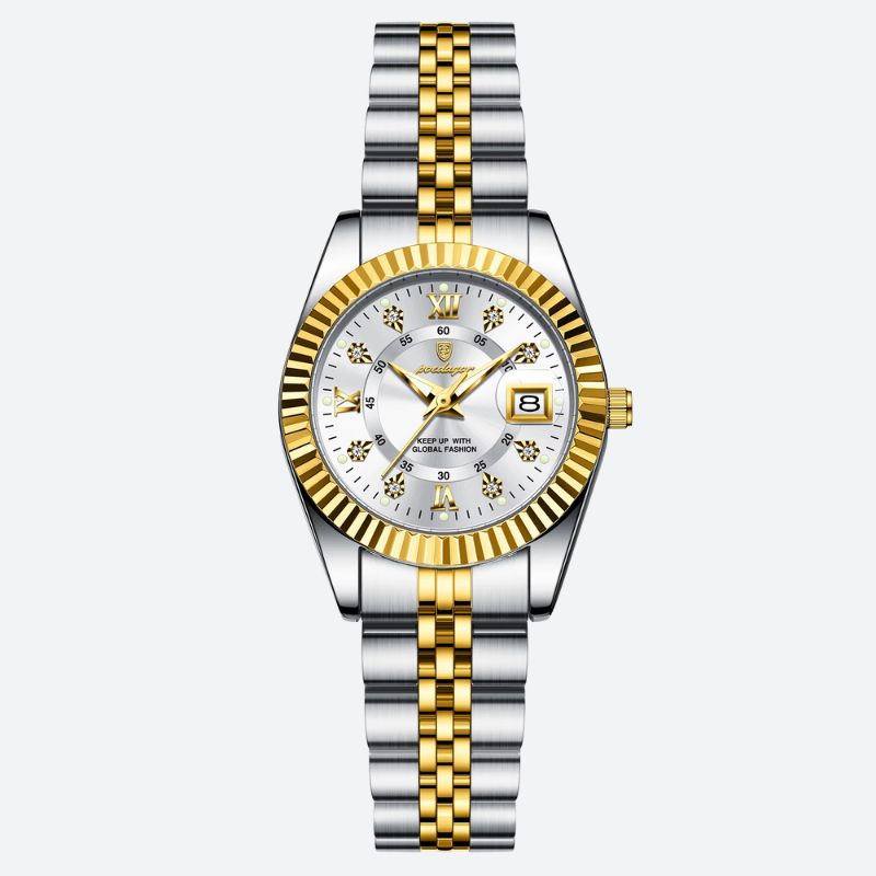 Montre_quartz_femme_Metal_Bicolore_Etanche_1