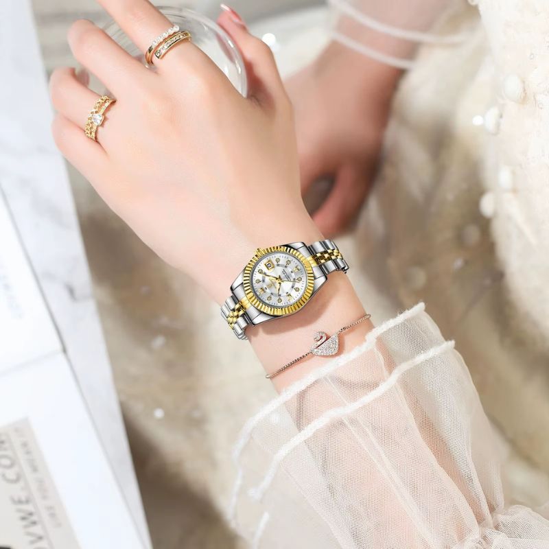 Montre_quartz_femme_Metal_Bicolore_Etanche_5