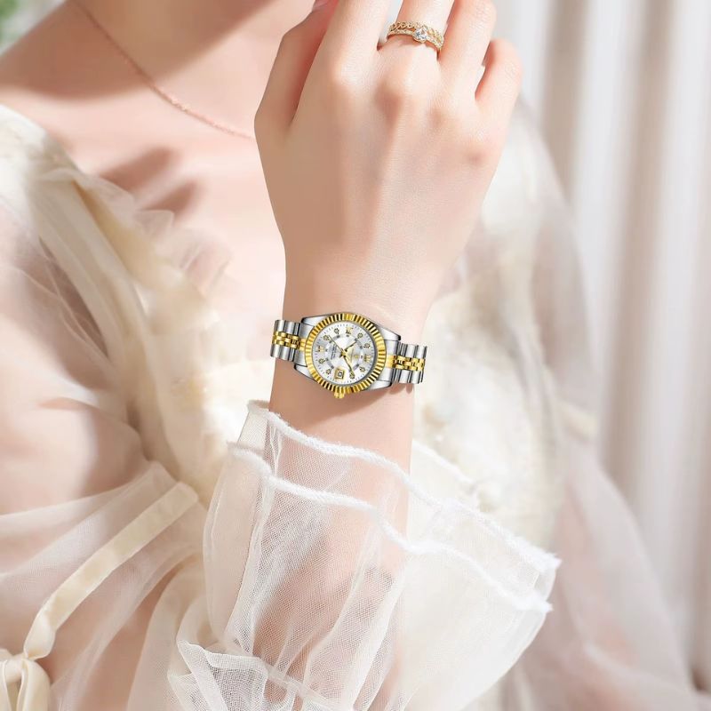 Montre_quartz_femme_Metal_Bicolore_Etanche_6