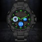 Montre solaire chronographe homme en acier