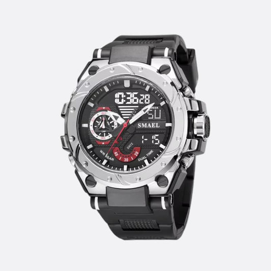 Montre sport chronographe homme à double affichage