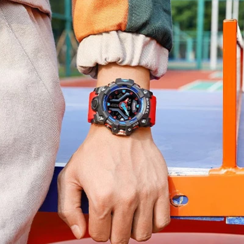 Montre sport multifonction pour homme Quartz analogique et digital