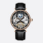 Montre squelette homme avec tourbillon et phase de lune