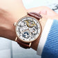 Montre squelette homme avec tourbillon et phase de lune