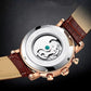 Montre squelette homme avec tourbillon et phase de lune