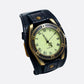 Montre vintage bracelet cuir homme, Quartz rétro avec cadran romain