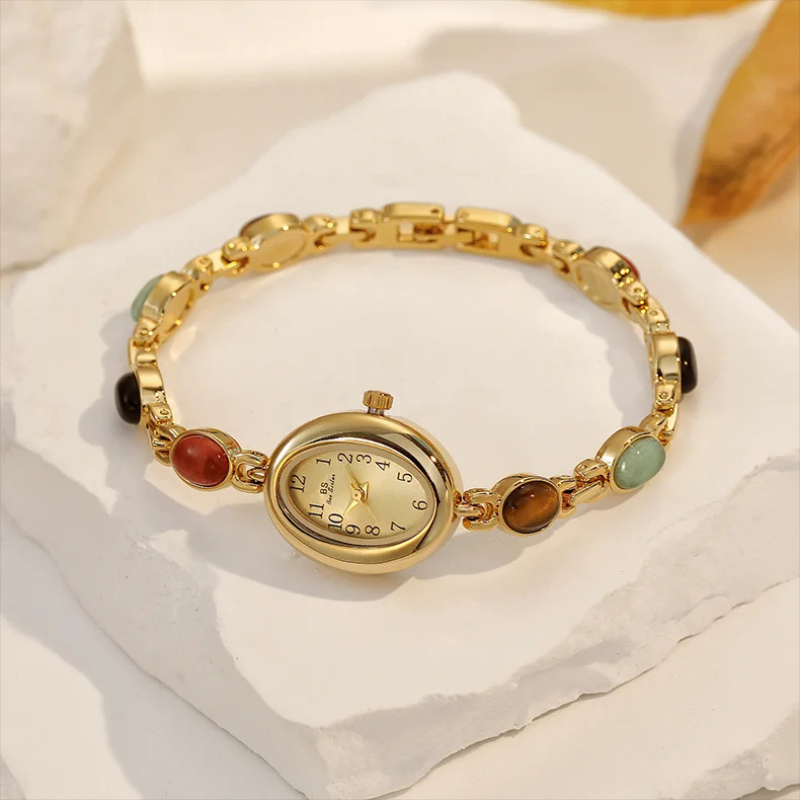 Montre_vintage_femme_bracelet_maille_pierre_4