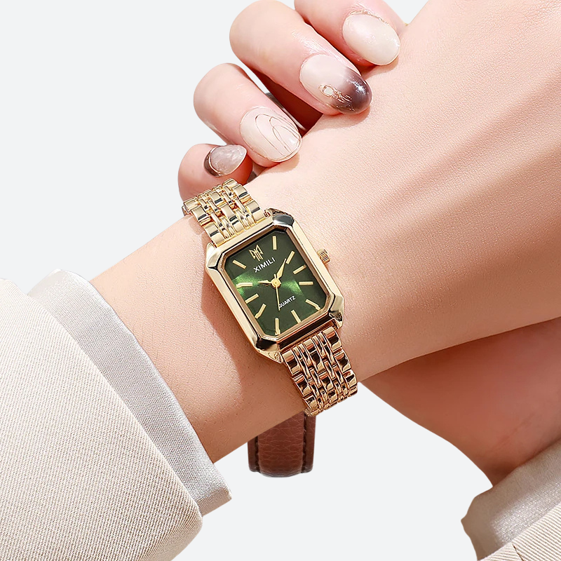 Montre Femme Vintage Montre Bracelet Avec Décoration Feuilles,Tressé Montre Femme Vintage Montre Bracelet Avec Décoration Feuilles,Tressé