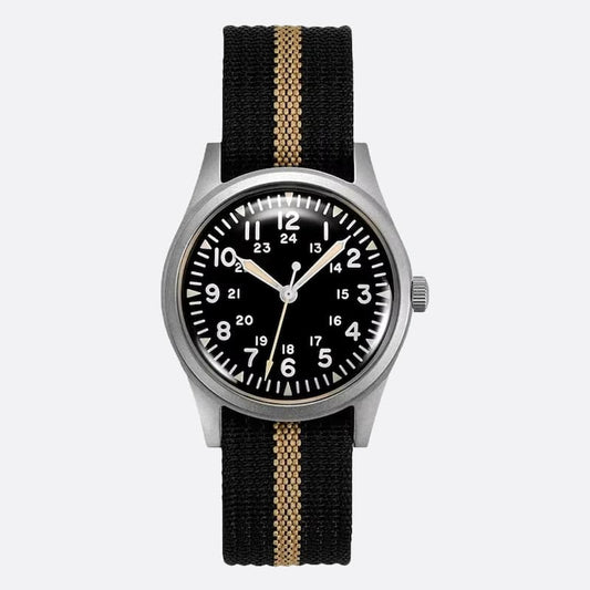 Montre vintage militaire homme quartz, Style Rétro