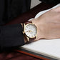 Montre vintage pour Homme Quartz Cuir Marron