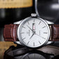 Montre vintage pour Homme Quartz Cuir Marron