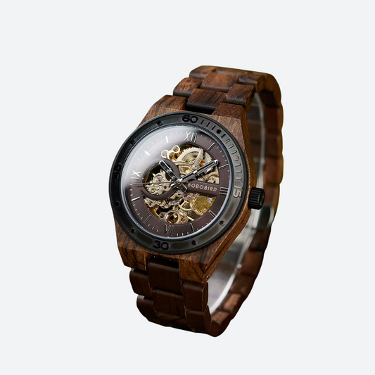 Montre Mécanique En Bois Homme Artisanat Naturel