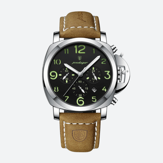 Montre Chronographe Vintage Homme Style Aviateur