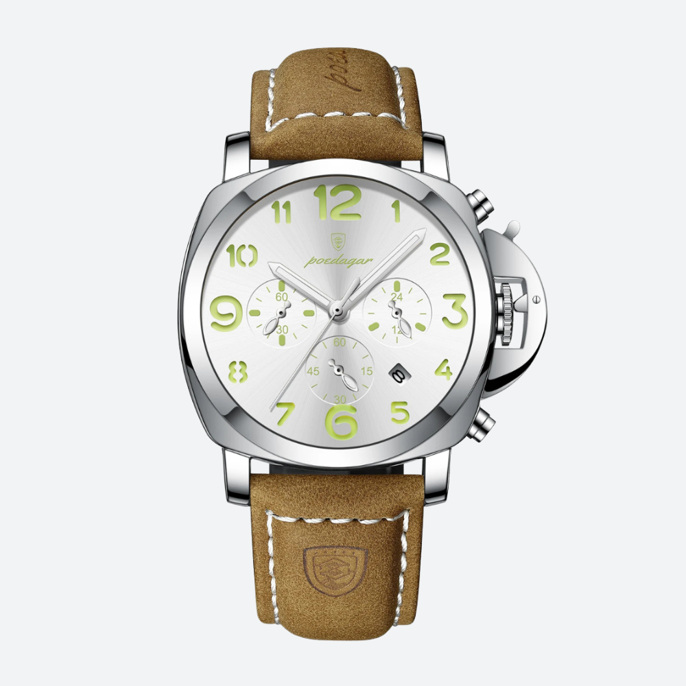 Montre Chronographe Vintage Homme Style Aviateur