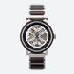 Montre Squelette Homme Acier et Bois, Mouvement Mécanique